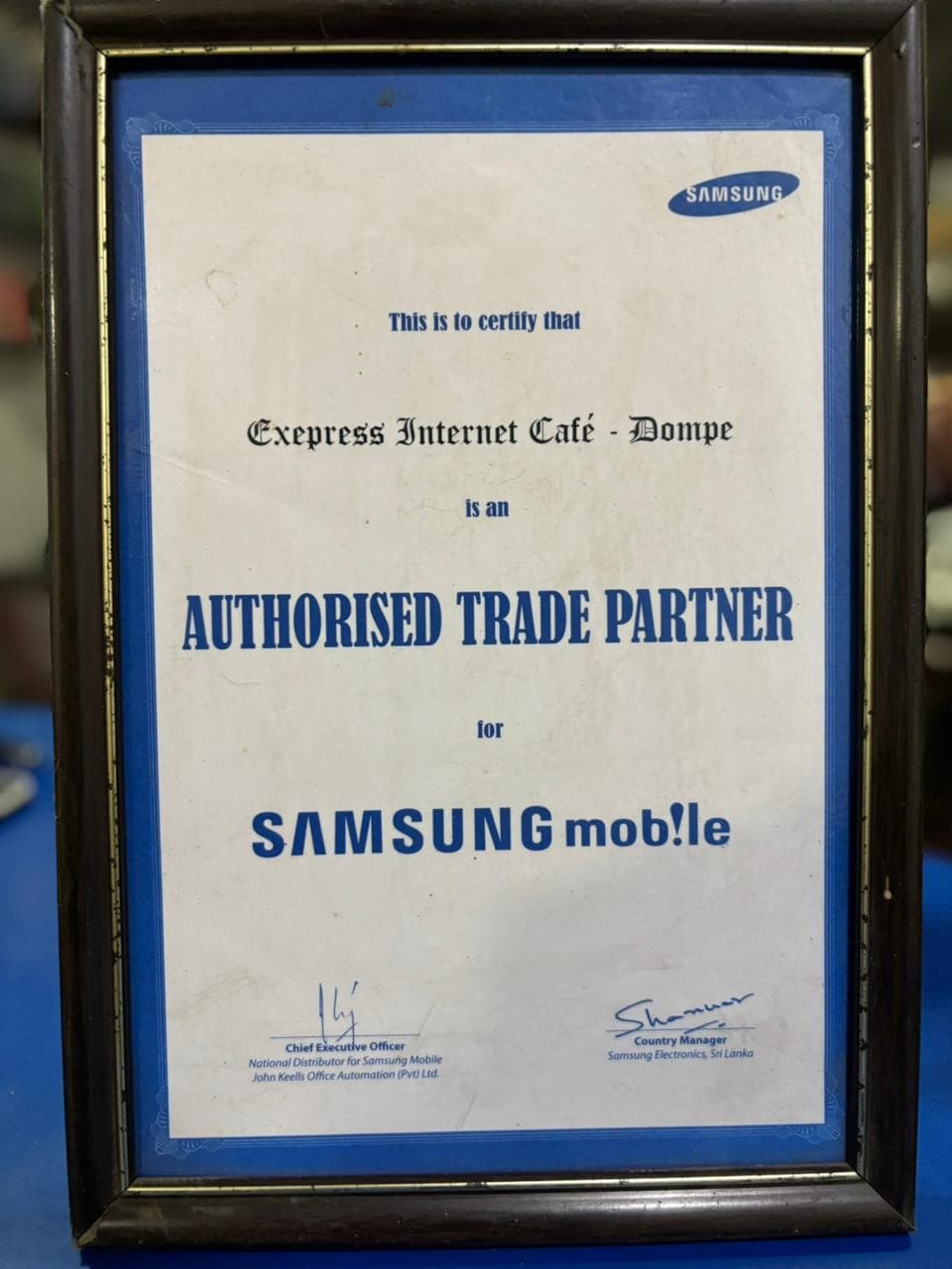 Authorized Trade Partner in SAMSUNG